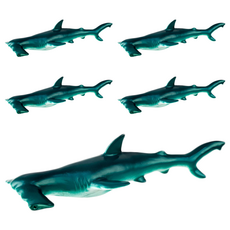 軟膠動物公仔 鎚頭鯊A, 5個