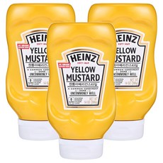 하인즈 옐로우 머스타드, 396g, 3개