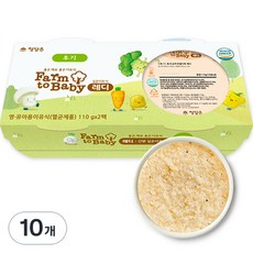 팜투베이비 레디 실온이유식 후기, 순두부멸치죽, 110g, 10개