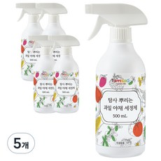 탐사 뿌리는 과일 야채 세정제, 5개, 500ml
