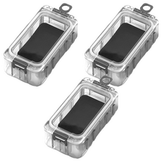 魔方 可拼接磁吸路亞餌盒 3個1組 釣魚配件, 黑色, 8 x 4 x 2.4cm, 1組