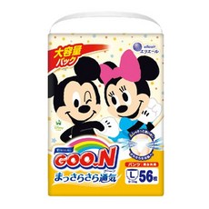 GOO.N 大王 日本製拉拉褲/尿布 迪士尼, L, 56片