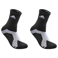 adidas 愛迪達 wucht P5.1極致高機能中筒運動襪, 黑色底 + 白色Logo