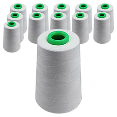 縫紉線 60S/3 5000m, 1024白色, 12入