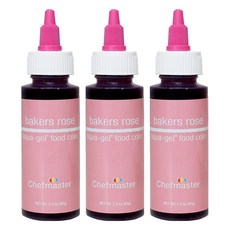 Chefmaster Liquagel 食用色素麵包玫瑰, 65g, 3個