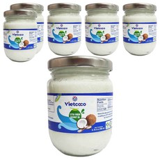비엣코코 엑스트라 버진 코코넛오일, 6개, 200ml