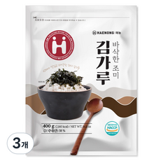 해농 바삭한 조미 김가루, 400g, 3개