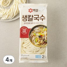 백설 생칼국수, 300g, 4개