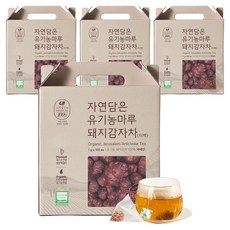 자연담은티 돼지감자차 티백, 1g, 100개입, 4개