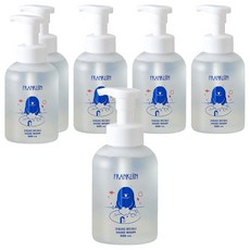 FRANKLIIN 핸드워시 거품형, 원료 본연의 향, 500ml, 6개