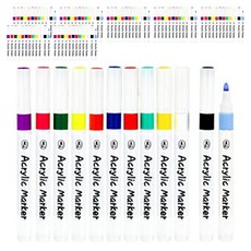 Verniart 壓克力麥克筆組, 8套, 12色