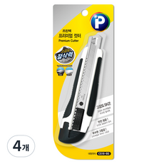 Printec 高級大型美工刀 CS18-BS, 4個, 銀色