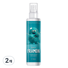 아우라 프라몬 섬유탈취제 클린솝, 140ml, 2개