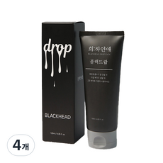 희하얀애 블랙드랍 필 오프 팩, 120ml, 4개, 1개입