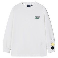 휠라키즈 베이직 라벨 티셔츠 FK2RLH1101X