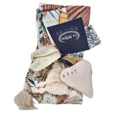 La Millou 竹纖涼感包巾 標準款, 100x120cm (±2cm), 100% 嫘縈 (含竹纖維), 0歲以上適用, 波西米亞棕櫚