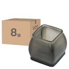 COMET 加厚升級毛氈靜音桌椅腳套 8件組 (TCLC-02)黑色方形, 小(3.1 x 3.1 x 3cm), 1組