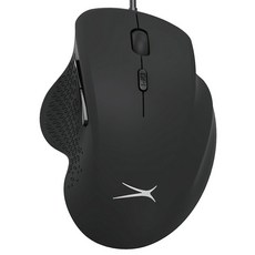 ALTEC LANSING 六鍵式有線滑鼠，800萬次壽命，人體工學設計，4檔DPI可調, ALBM7444, 黑色