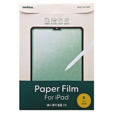 nelna. iPad 類紙膜螢幕保護貼 2入, 2個, 透明色