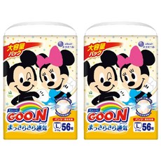 GOO.N 大王 日本製拉拉褲/尿布 迪士尼, L, 112片