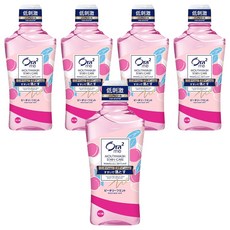 Ora2 愛樂齒 淨白清新漱口水, 有效去除口中異味，保持清新口氣，溫和配方，不含酒精, 蜜桃薄荷, 460ml, 5瓶