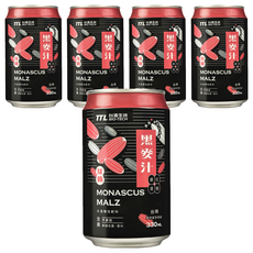 TTL BIO-TECH 台酒生技 紅麴黑麥汁, 330ml, 5罐