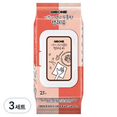 GIBONE 加大加厚抽取式抹布濕巾, 3套, 25入