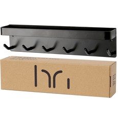 shinhungclass 玄關門 磁吸式 置物架 磁鐵 掛鉤 掛架, 黑色, 1套