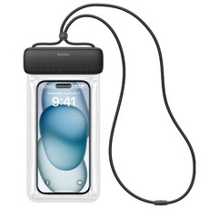 Baseus 倍思 5層手機防水袋 IPX8, 1個, 亮面黑