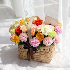 Bluehen 充滿愛的香皂花中心擺飾, 黃色 D