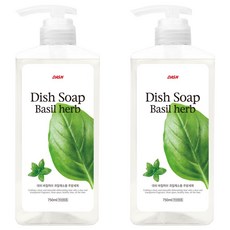 韓國 DASH 羅勒草本蔬果廚房洗潔劑, 750ml, 2個