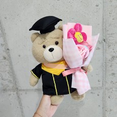 人造花學士帽泰德娃娃畢業典禮花束, 隨機發貨