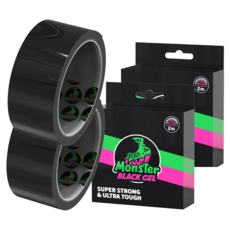 Monster Gel 多功能超強力雙面膠帶 40mm x 2m, 黑色, 4個