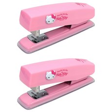 buyhearts Hello Kitty 高級釘書機, 2個, 深粉紅色