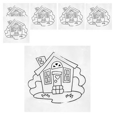 AMOS 阿摩司 壓克力模型版 S6 小款, 房屋, 6個