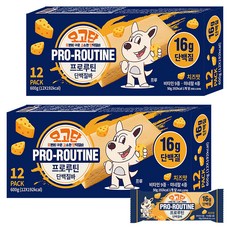 프로루틴 오고단 오븐에 구운 단백질바 치즈맛 12p, 600g, 2개