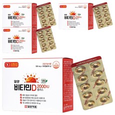 일양약품 비타민D 2000IU 플러스, 100정, 4개