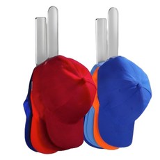 Homedam 免鑽孔帽子整理架, 2個, 透明