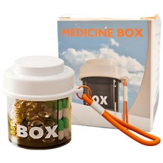 How's Room 攜帶式藥盒 白色, 1個