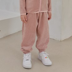 유라비 아동용 베베 코듀로이 골지 기모 밴딩 조거팬츠