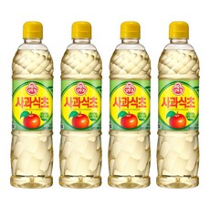 OTTOGI 不倒翁 料理用蘋果醋, 4瓶, 900ml