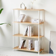 GAGURECIPE Jojisik書架置物架, 橡木 白色, 4層