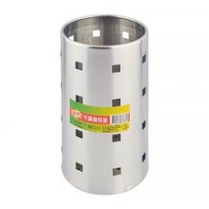 優得 不銹鋼筷籠 17x10cm, 銀色, 1個