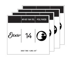 Elixir Polyweb 單弦 014 4入, 單一商品, 單一顏色, 1個