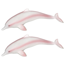 Bandi Toy 軟萌動物粉紅海豚公仔, 2個