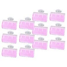 尼洛 大型髮捲6入 + 髮夾6入 組, 粉紅色, 2套