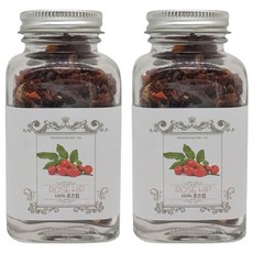玫瑰果瓶裝草本茶, 1入, 2個, 45g