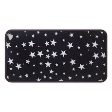 Hanil Electric 電熱坐墊收納盒 + 星星圖案超細纖維電熱坐墊, 海軍藍, 雙人(45 x 87 cm)