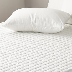 g BEDDING 60支純棉床墊, 純白色