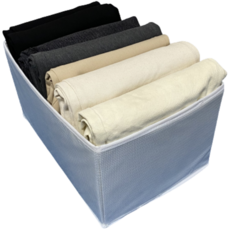 萬開雜貨店 分格衣櫃收納盒 大型, 白色, 1個